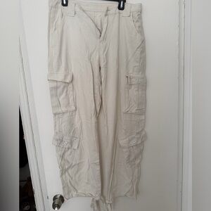 Women's white cargo pants